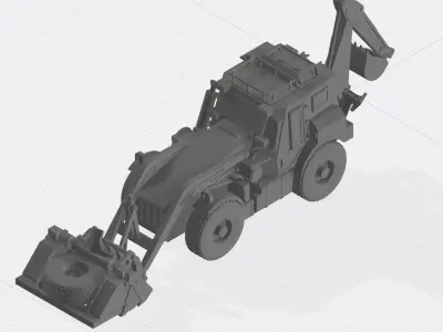JCB HMEE - High Mobility Engineer Excavator 3D print model