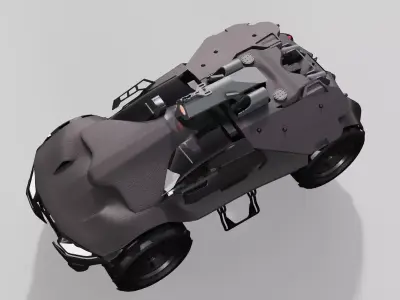 vehicle combat scifi transport  3D model