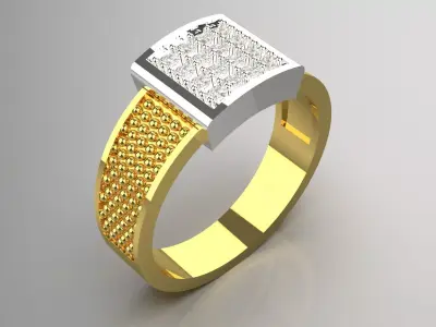 luxury jewelry man ring mr0190 3D print model