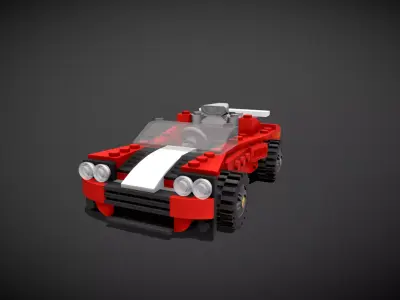 Lego Sport Car 3D model