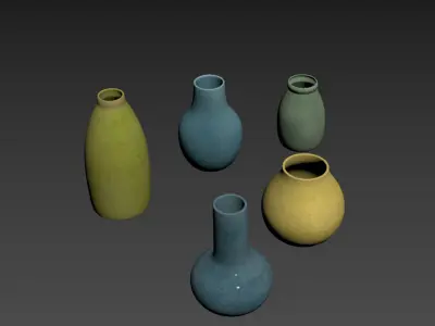 Set ceramic decorative 2 3D model
