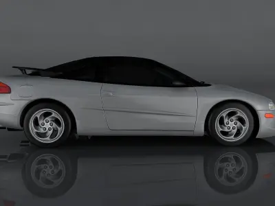 Eagle Talon Turbo Low-poly 3D model