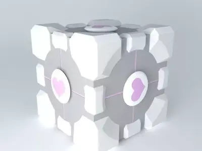 Companion Cube Free 3D model