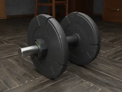 Dumbbell Low-poly 3D model