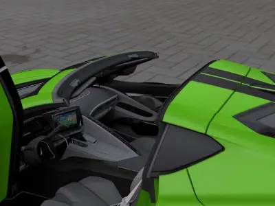LEXUS RC F  V8 sport 3D model