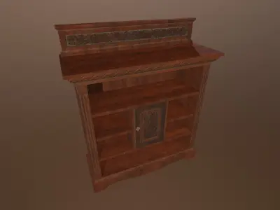 Antique Cupboard -PBR Game Ready 3D model Low-poly 3D model