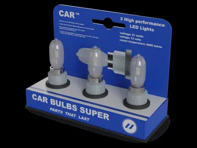 Car bulbs Car Bulbs Low-poly 3D model