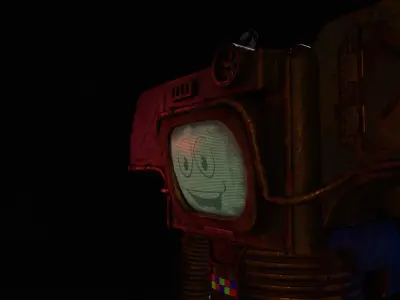 Securitron PBR Game-Ready Low-poly 3D model