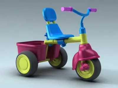 children bike 3D model