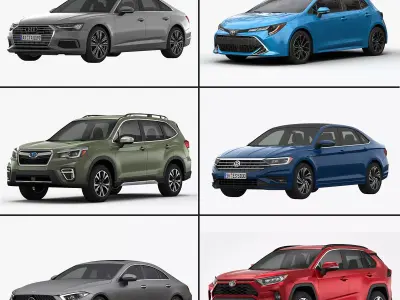 My Car Collection Vol 6 2019 3D Model Pack