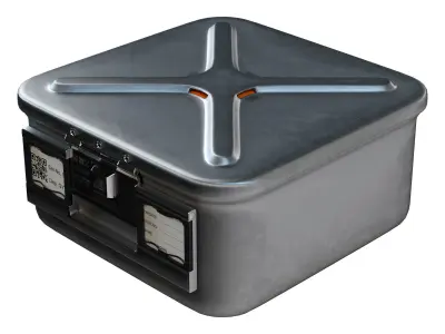  Asipco Middle Medical Container Low-poly 3D model