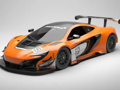 Mclaren 650s GT3 3D model