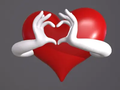 Heart  of  Valentine s Day 3D PRINT MODEL 3D print model