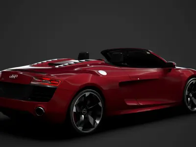 Audi R8 V10 Spyder 2016 3D model