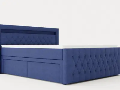 Franco Bed Pack With Storage Led Lighting 180 Low-poly 3D model