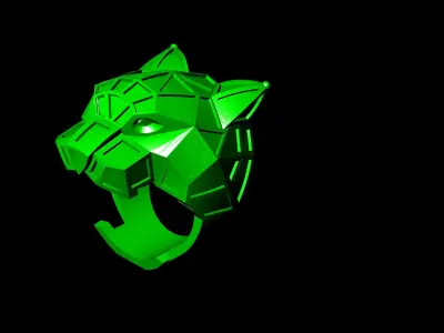 tiger ring 3D print model 2