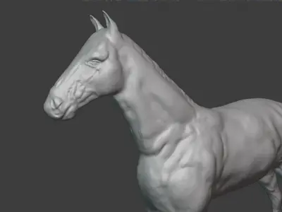 Horse realistic 3D model