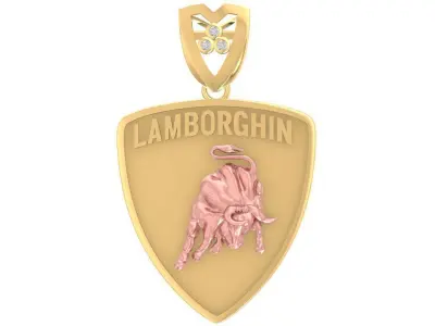 luxury buffalou pendant  2932 3D print model