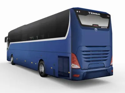 Temsa Maraton Low Poly Low-poly 3D model