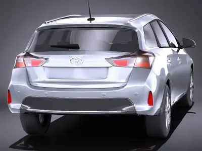 Toyota Auris 2015 Touring Sports VRAY 3D model