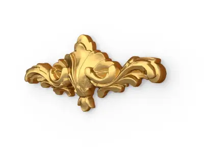 Classic carved decor ornament 342 3D model