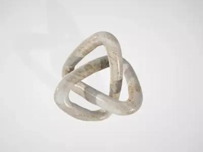 Creative Co Op Modern Decorative Marble Knot Low-poly 3D model