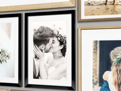 Ten photo frame 01 Low-poly 3D model