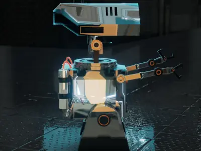  robot  Free low-poly 3D model