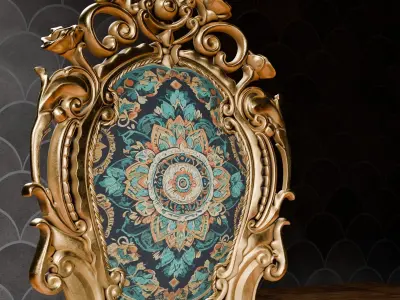 3D Royal Chair  3D model