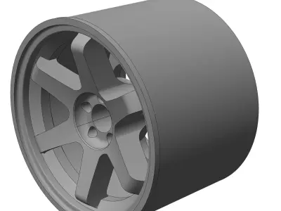 Volk Rays TE37SL 164 RIMS FOR HOTWHEELS 3D print model 3D print model