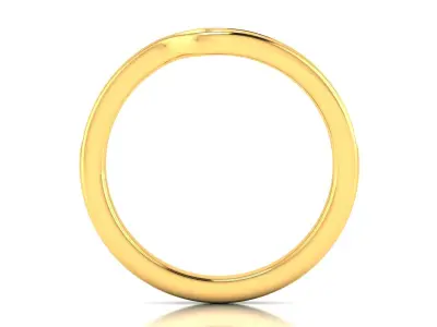 Band 3dm Render Details elegant gold diamond ring 3D print model