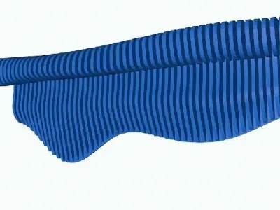 decor mural en bois  3D model