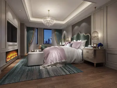 bedroom interior 3D model