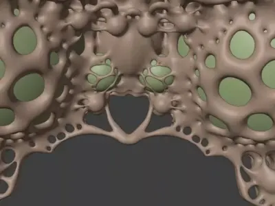 algorithm 3d FRACTAL ARQUITECTURAL COLUMN 3D model