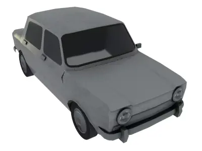 Simca 1000 Low-poly 3D model