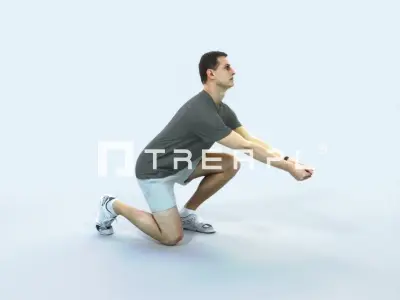 Romance 03C Volleyball Digging Sports Man Low-poly 3D model