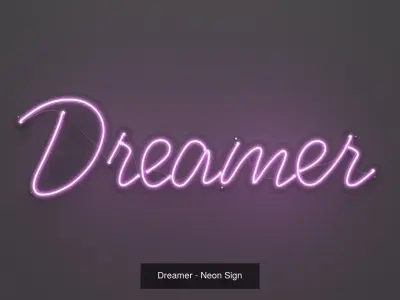 Celebration Pack - Neon Signs 3D Model Collection