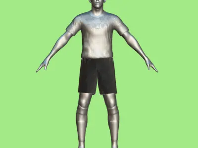 T-P Rigged James Ward- Prowse Southampton 3D model