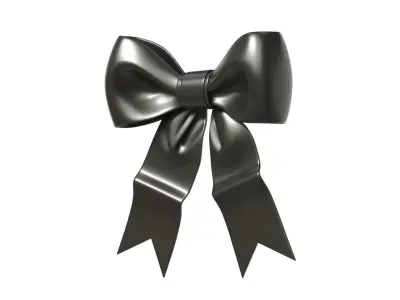Christmas Bow Ribbon 33 Low-poly 3D model