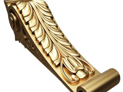 Corbel Carved 08 Low-poly 3D model