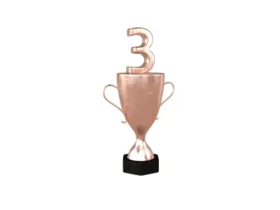 Trophy v6 003 Low-poly 3D model