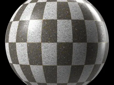 Terrazzo Materials 10- Tiling By Metal Gaps - Pbr 4k Seamless Texture