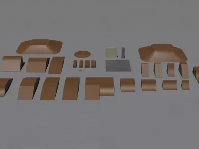 GAME READY SKATEPARK ASSET PACK Free low-poly 3D model