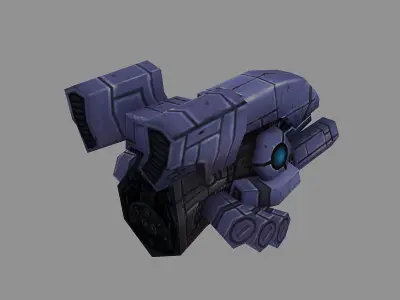 Machinery - Floating Cannon 01 3D model