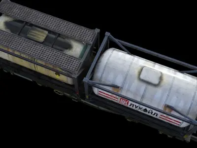 railway tank hitch 3D model