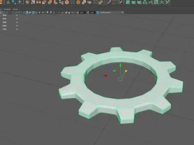 Simple gear 3D model