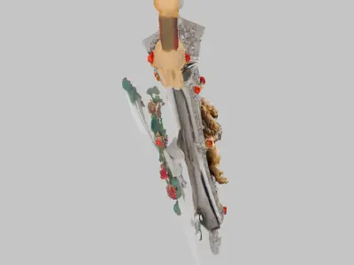 Regal Lion Crest Low-poly 3D model