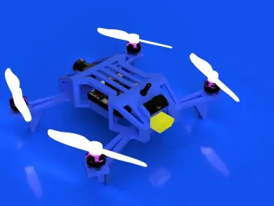 Skeleton fpv BD 3D print model