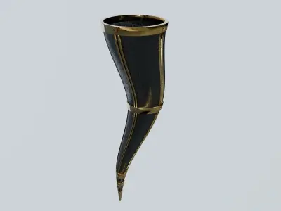 Medieval horn  3D model