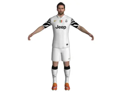 Football Player 06 Low-poly 3D model